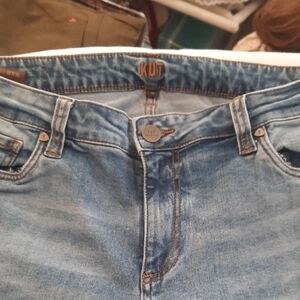 Kut from the Kloth Dark Blue Crop Skinny Jeans